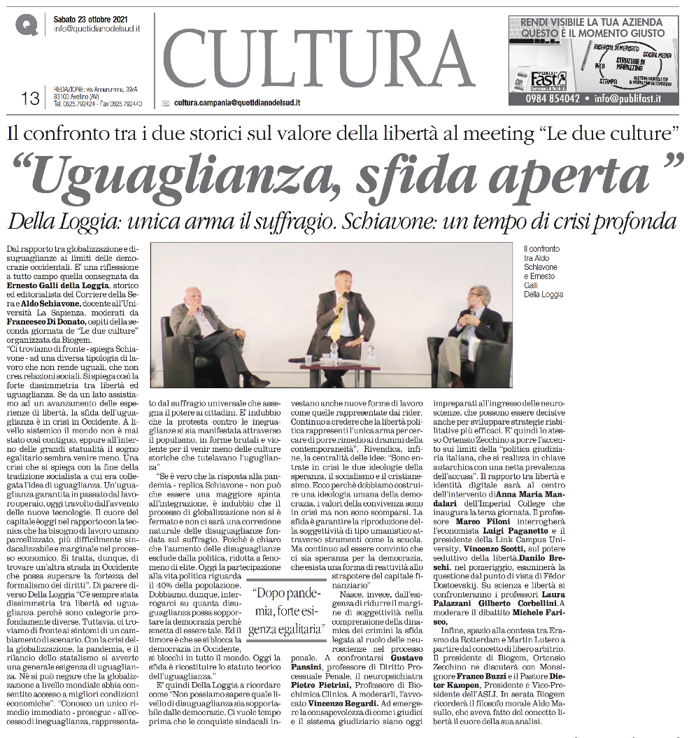 Uguaglianza, sfida aperta